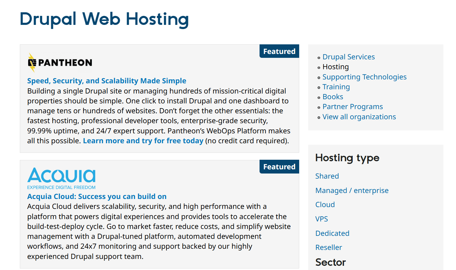 Drupal Hosting