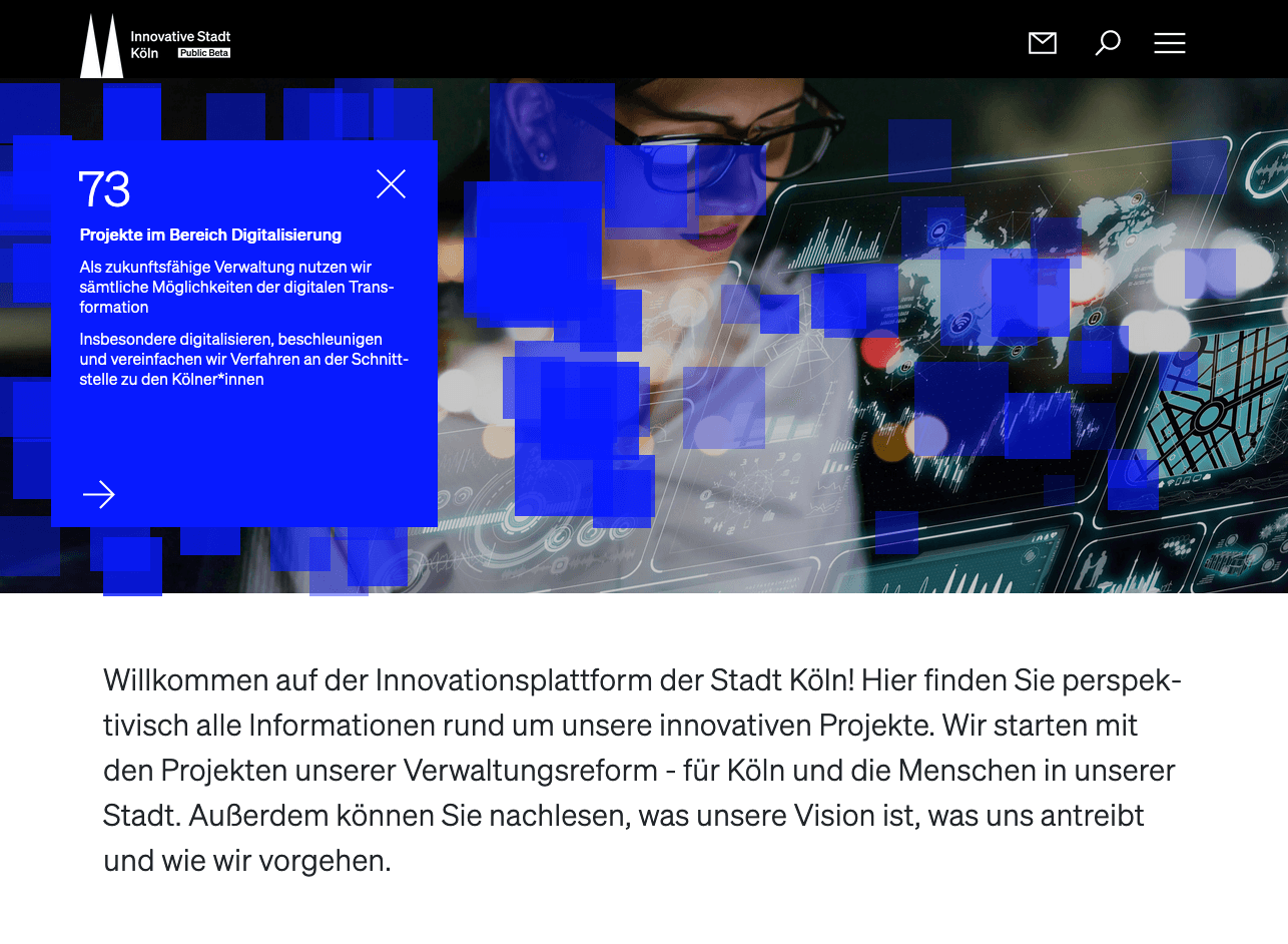 Innovation plattform of the city of cologne