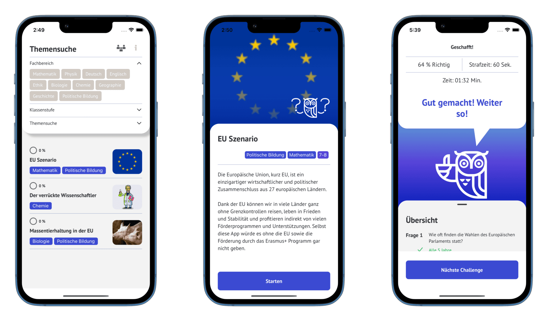 Scenario Games App Screenshots