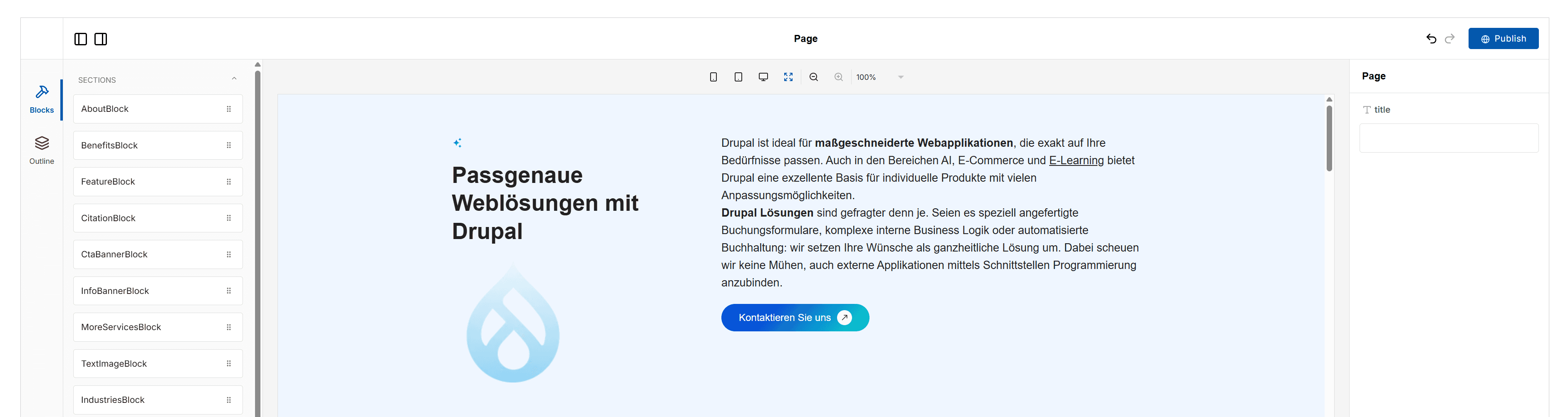 Lakdev.de: Beispiel für Next-Drupal