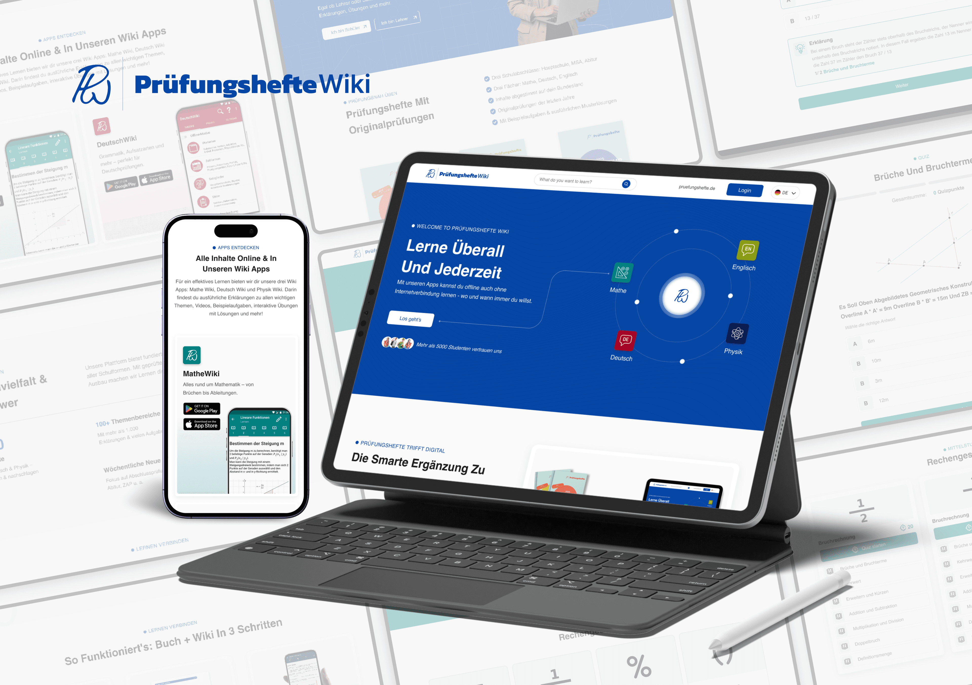 Prüfungshefte Wiki: kostenlose Lernplattform auf Tablet und Handy