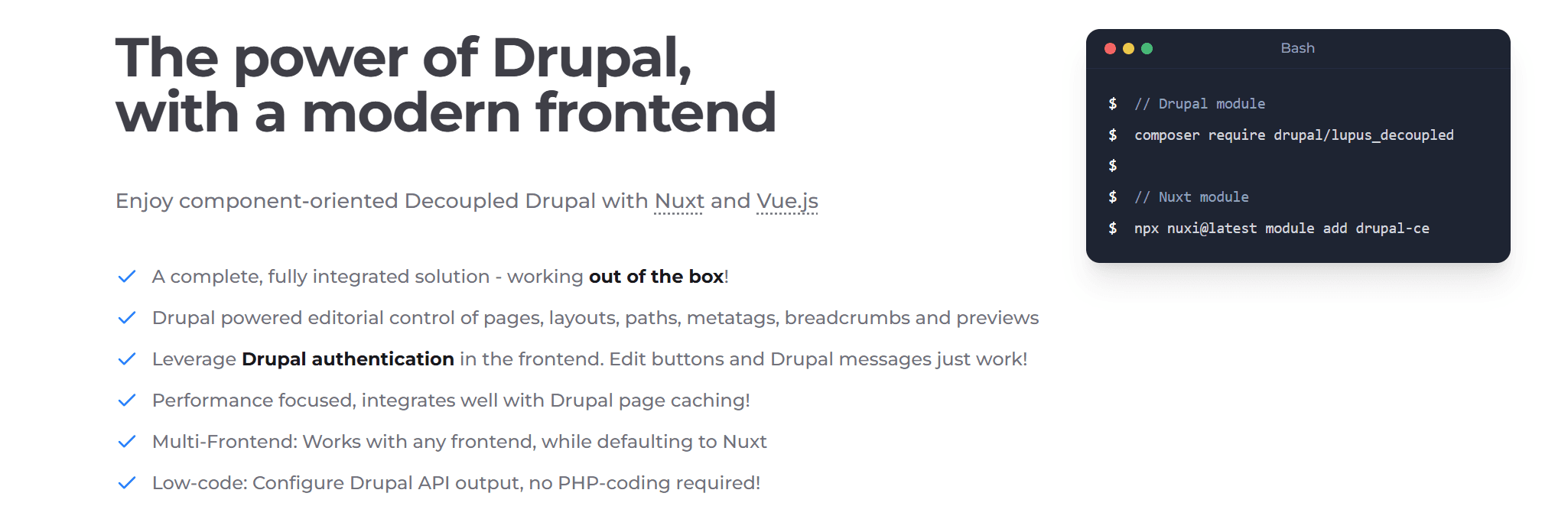 Lupus Decoupled