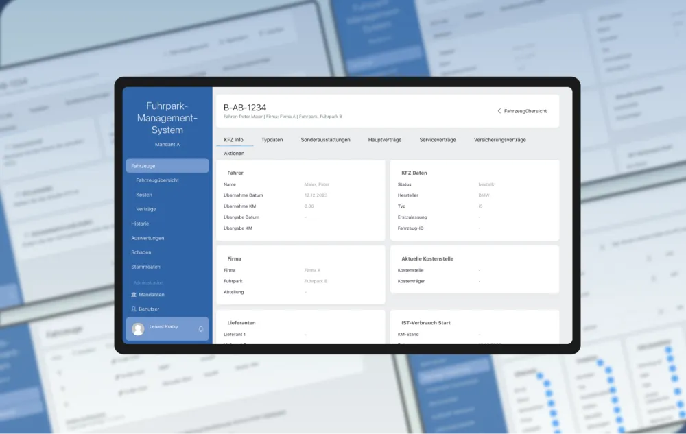Furhpark-Management-System auf iPad